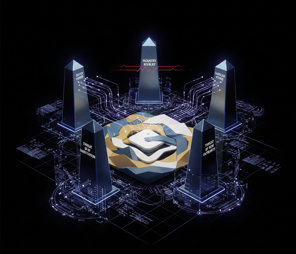 الاستراتيجية التنافسية: إتقان التموضع السوقي باستخدام قوى بورتر الخمس